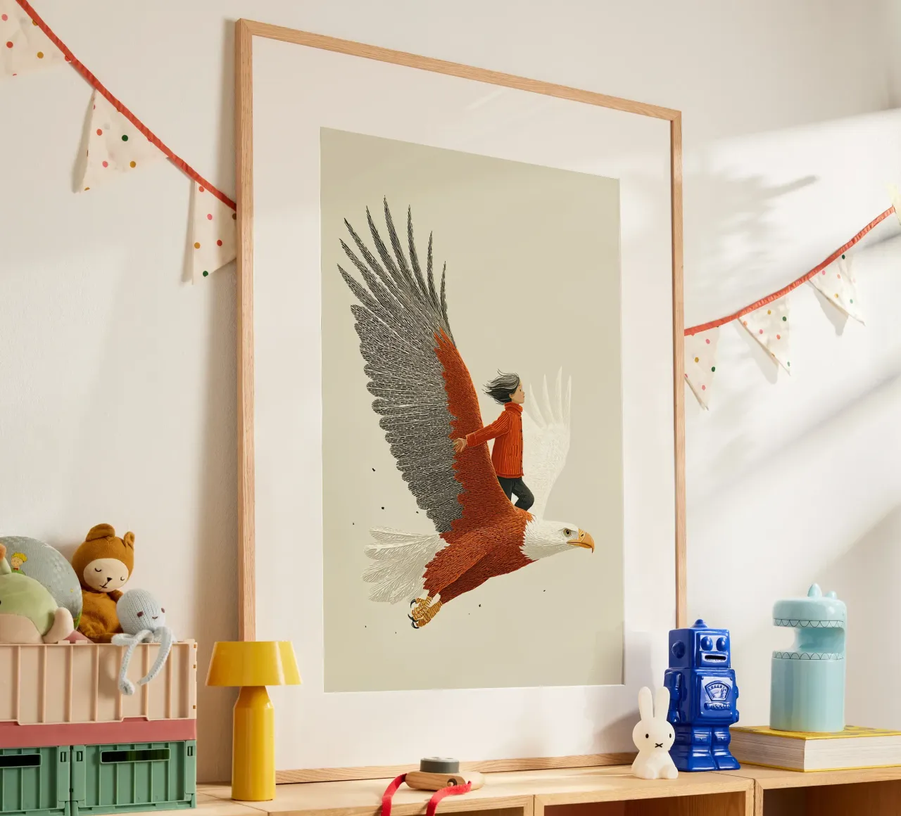 On eagle's wings poster by Fearless Friends