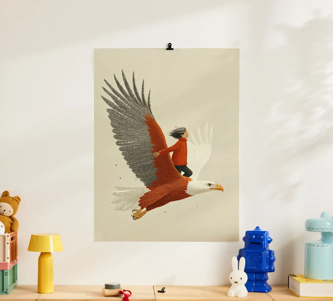 On eagle's wings poster by Fearless Friends