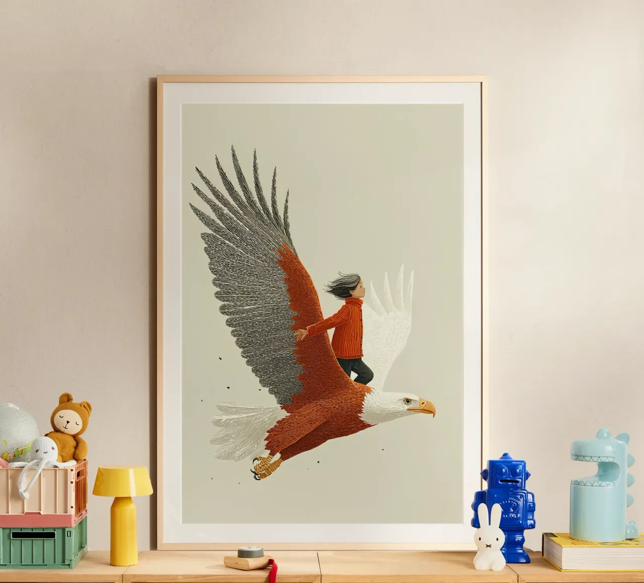 On eagle's wings poster by Fearless Friends