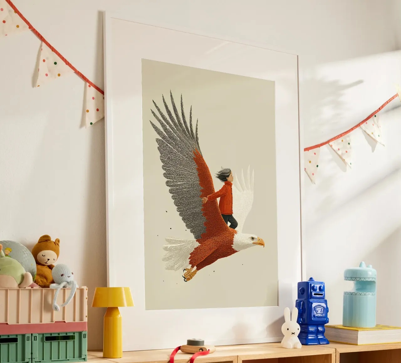 On eagle's wings poster by Fearless Friends