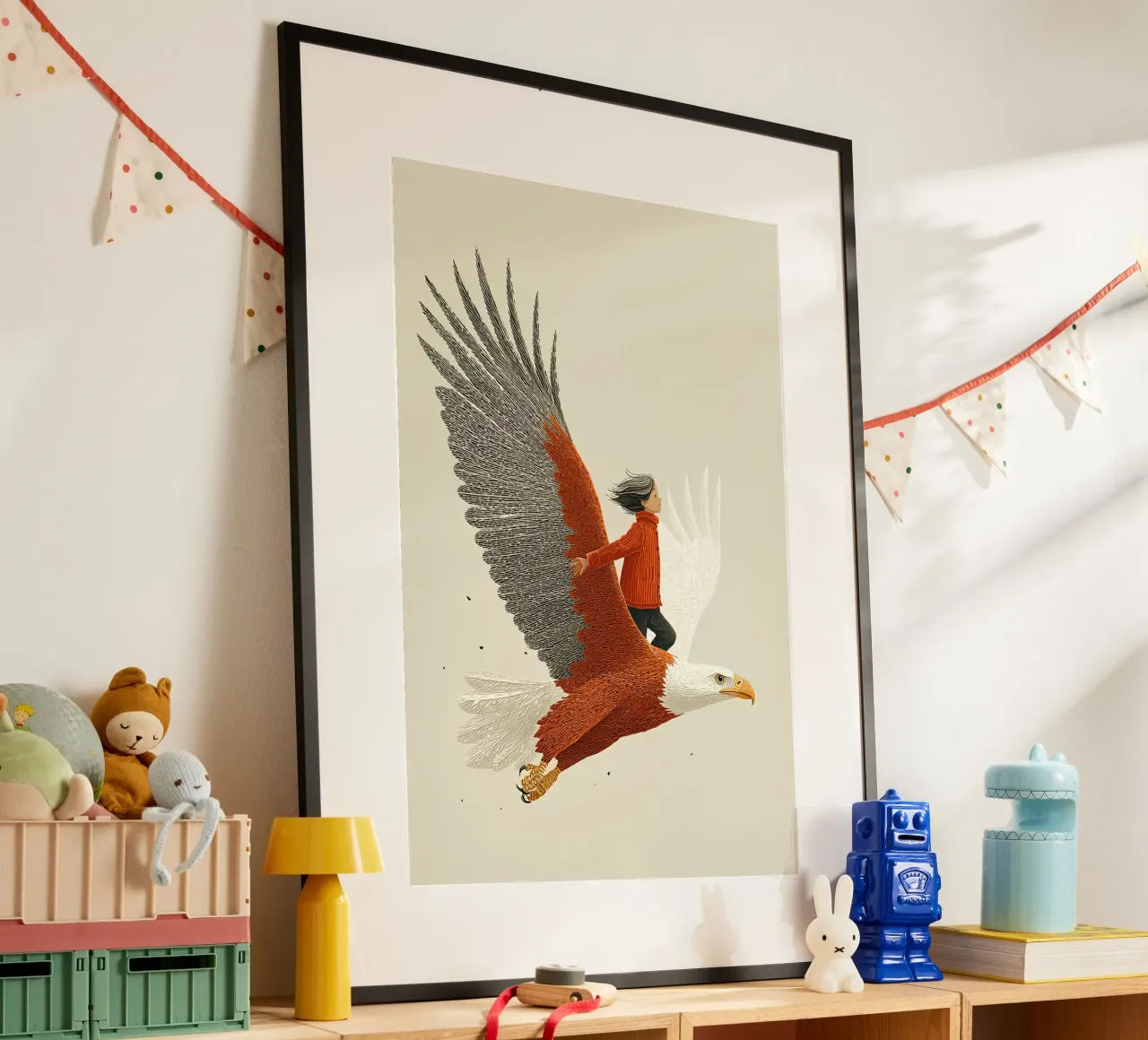 On eagle's wings poster by Fearless Friends