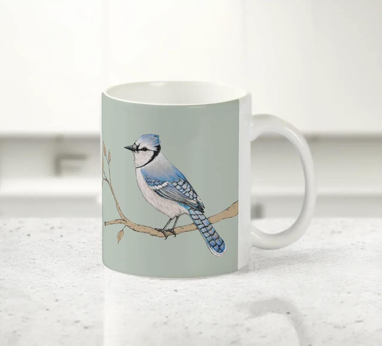 Ghiandaia azzurra tazza in ceramica da BwiseLizzy
