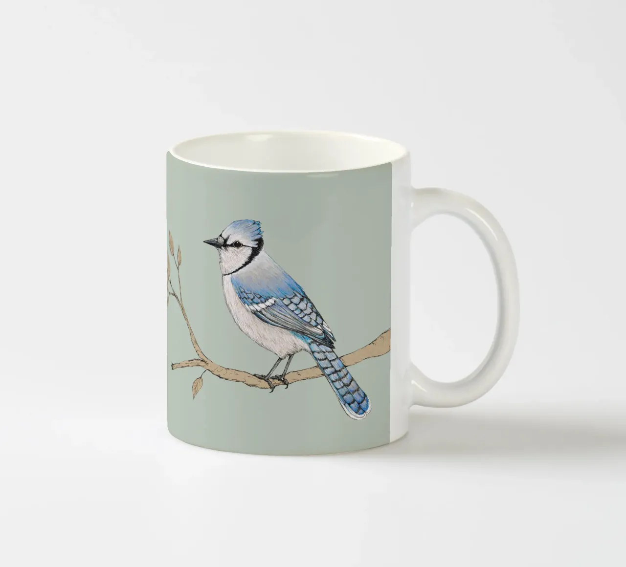 Ghiandaia azzurra tazza in ceramica da BwiseLizzy