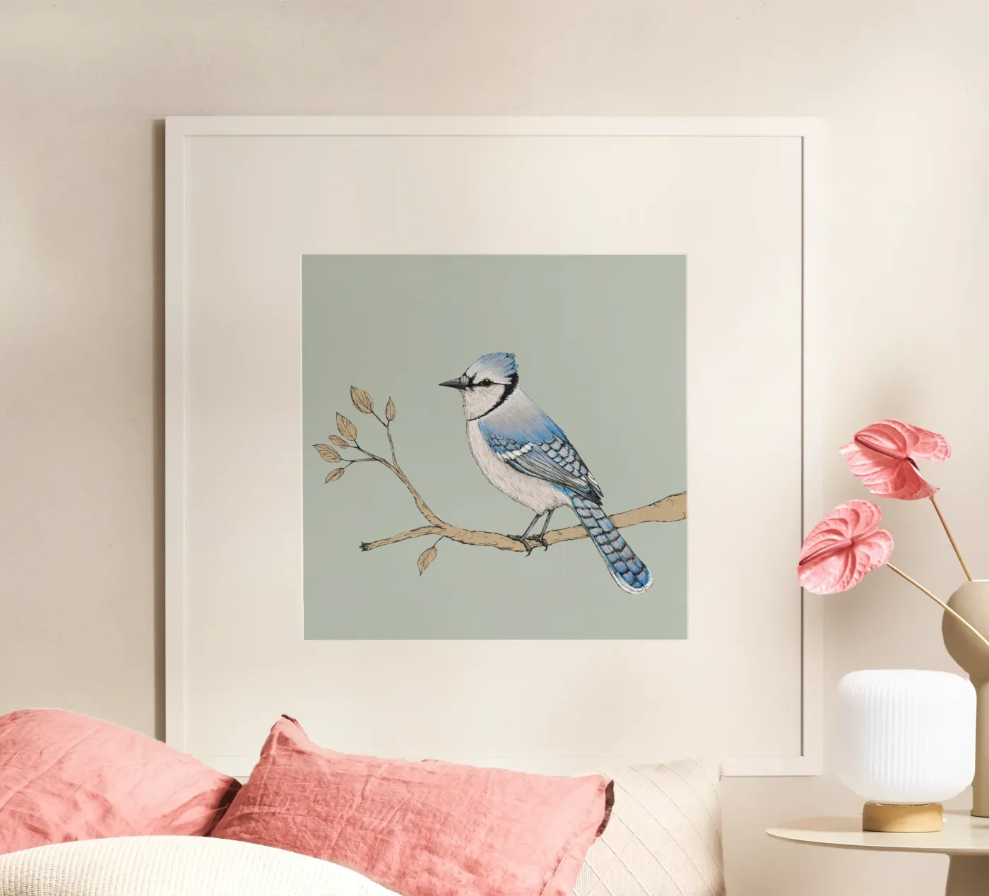 Blue jay poster by BwiseLizzy