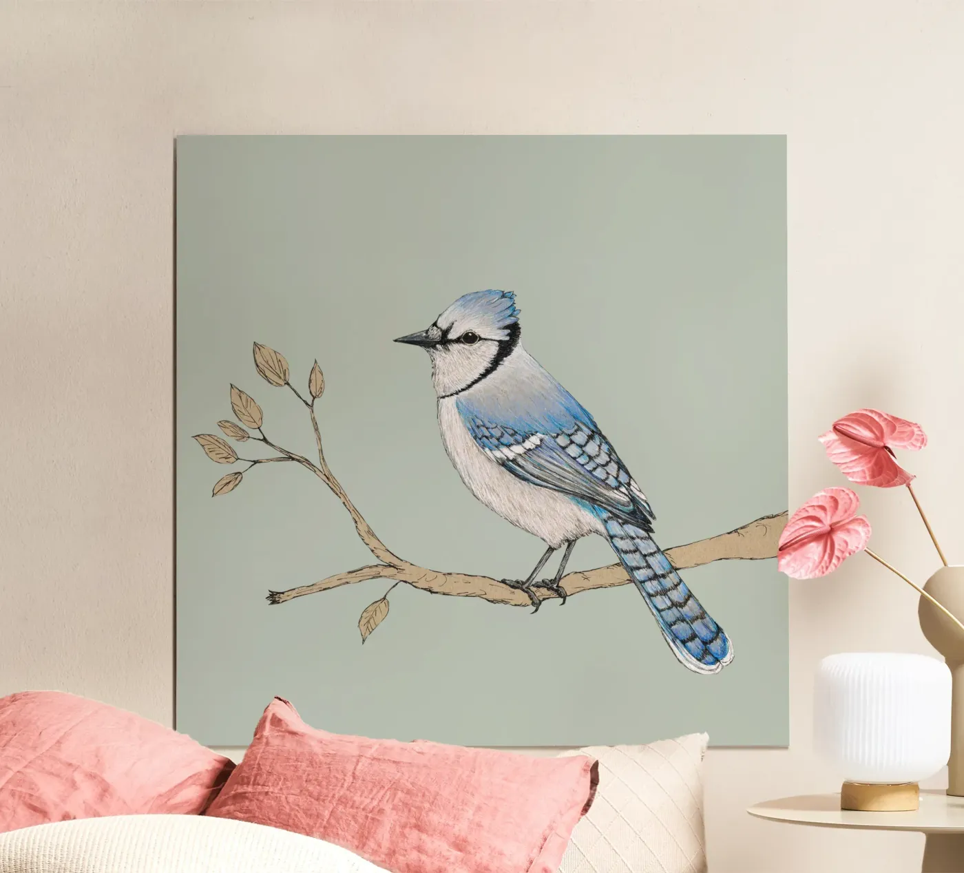 Blue jay poster by BwiseLizzy
