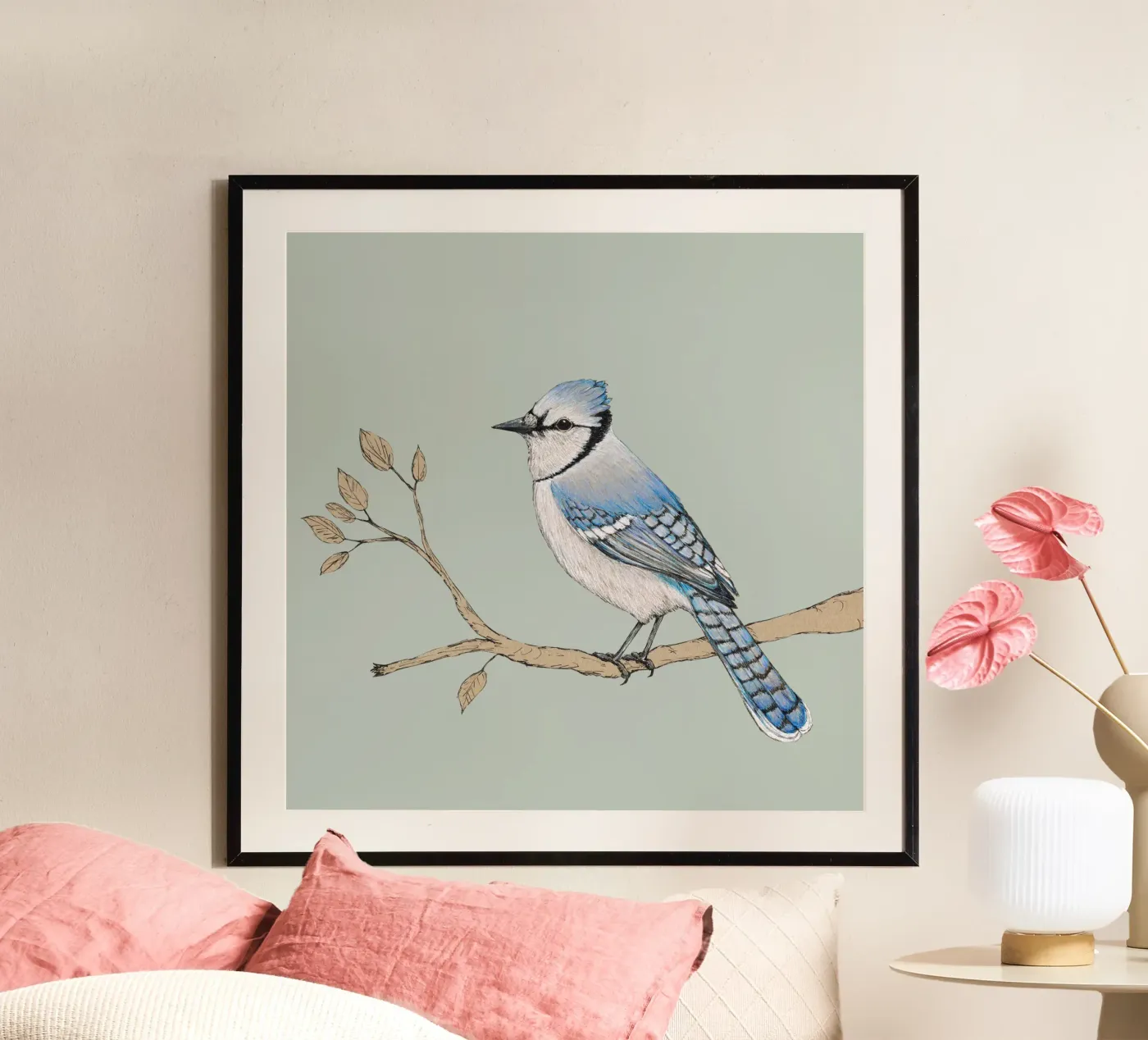 Blue jay poster by BwiseLizzy