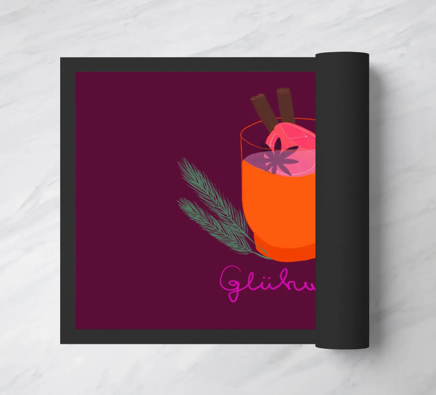 Glühwein deurmat van Sophie Augustin Illustration