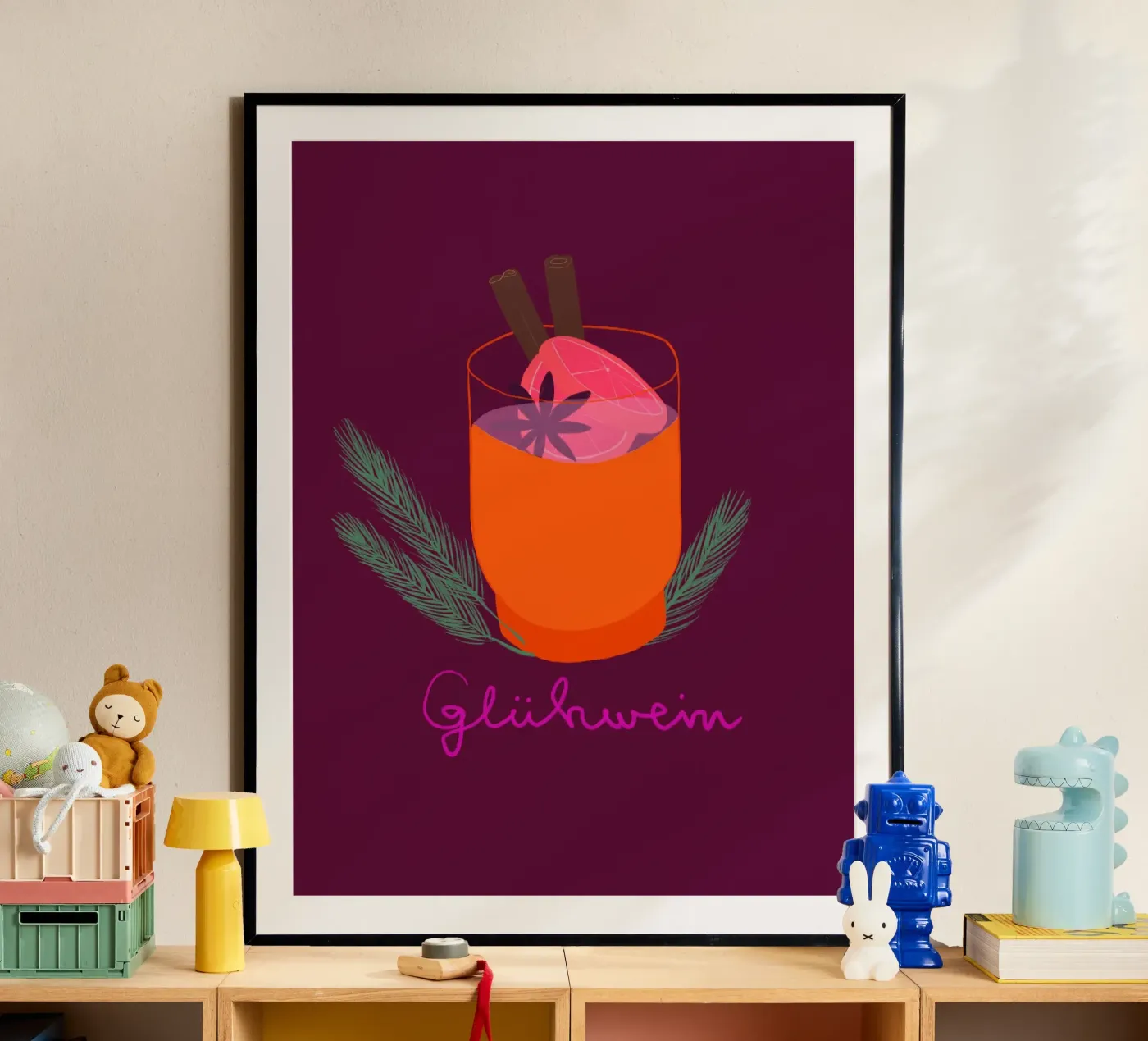 Mulled wine poster by Sophie Augustin Illustration