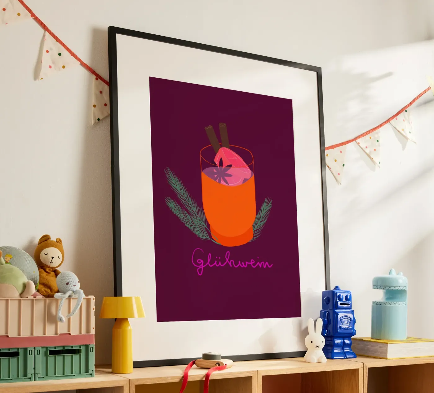 Mulled wine poster by Sophie Augustin Illustration