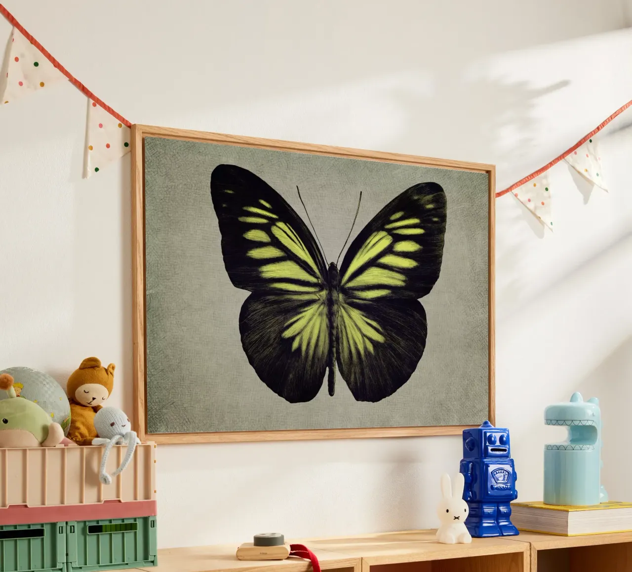 Papillon (yellow) plexiglass da Eric Fan