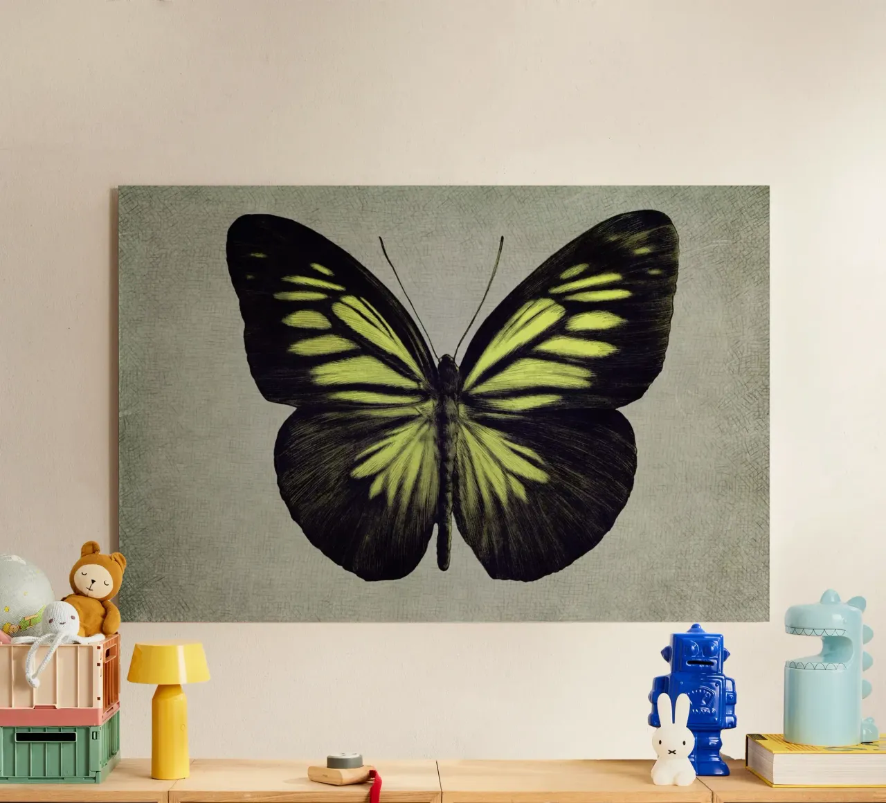 Papillon (yellow) plexiglass da Eric Fan