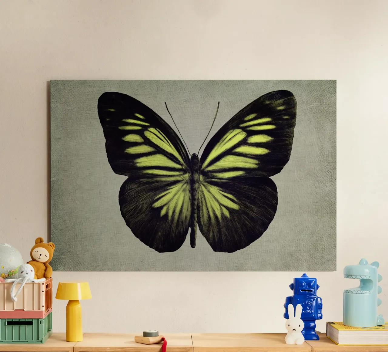 Papillon (yellow) alu-dibond by Eric Fan