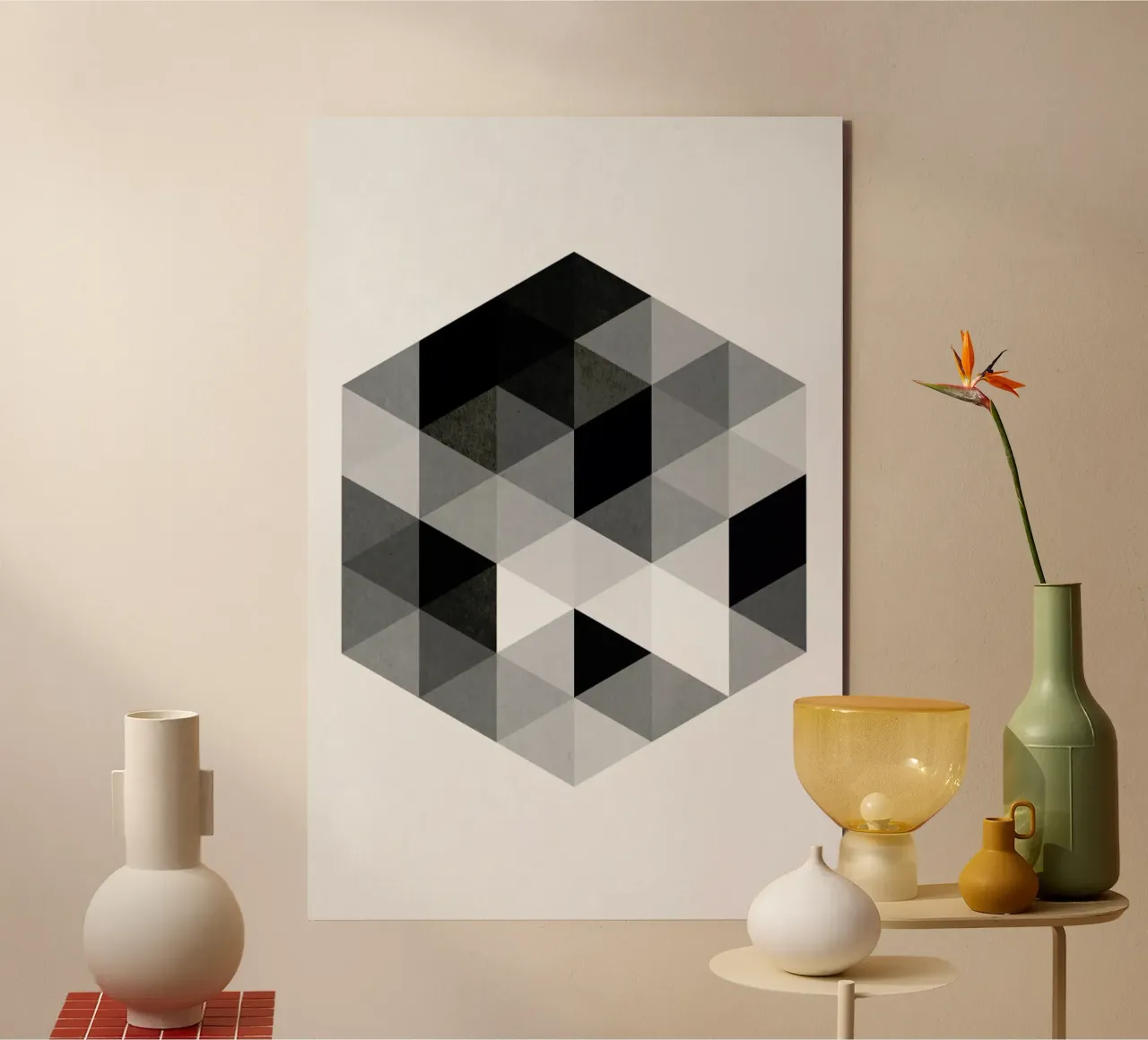 Geo Hex alluminio dibond da Three Of The Possessed
