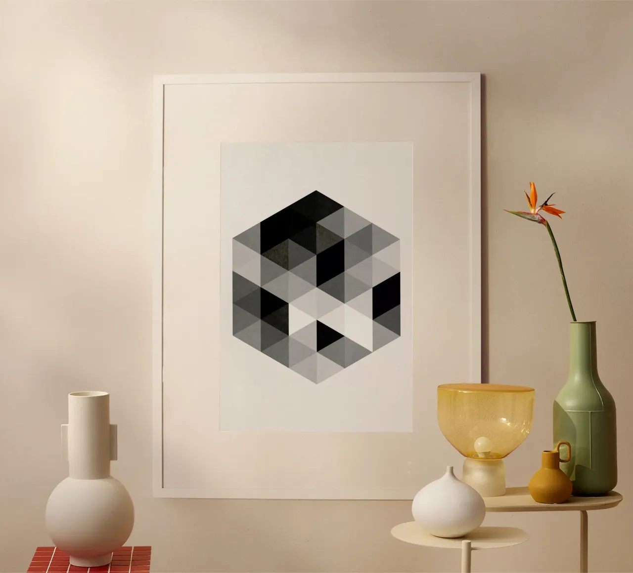 Geo Hex poster van Three Of The Possessed