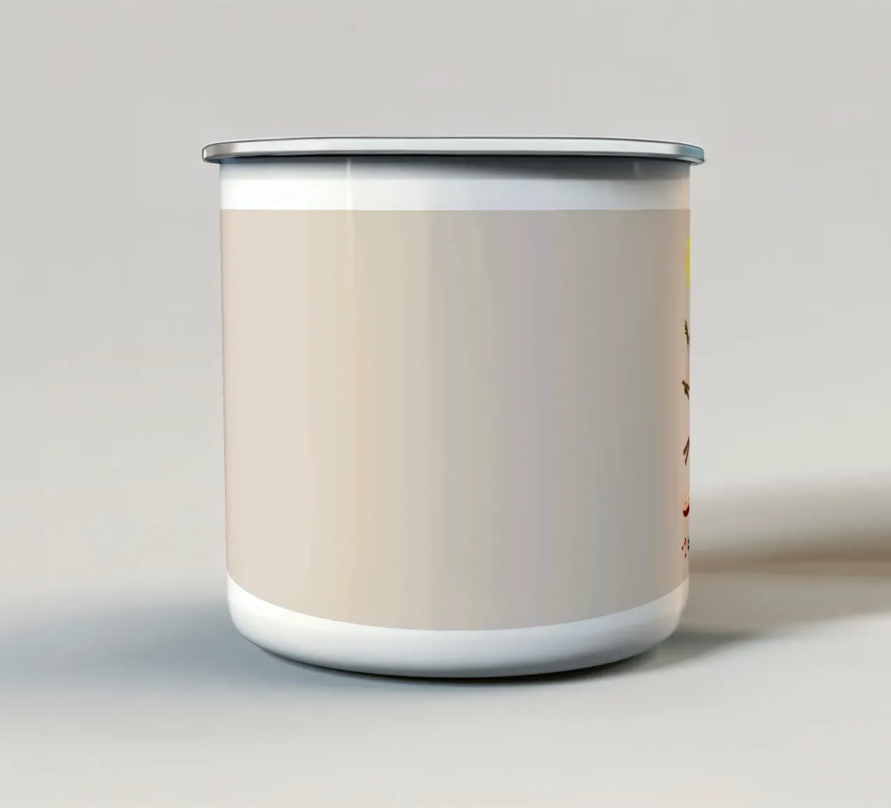 Bevande invernali tazza in smalto da Sophie Augustin Illustration