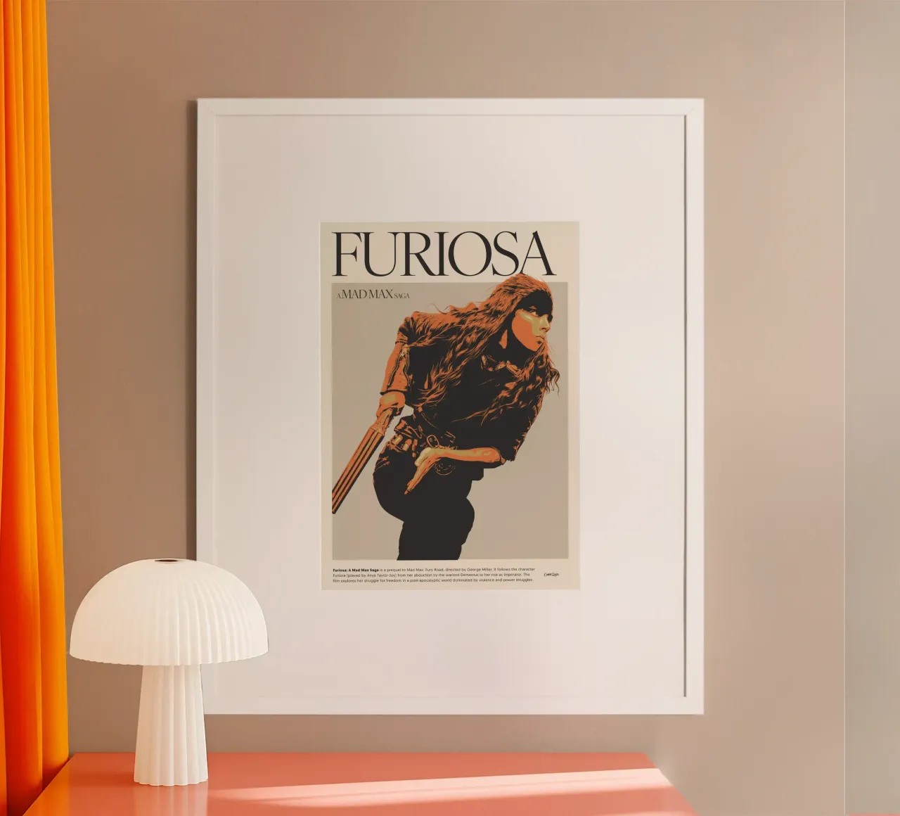 FURIOSO poster con telaio in plastica da Cranio Dsgn
