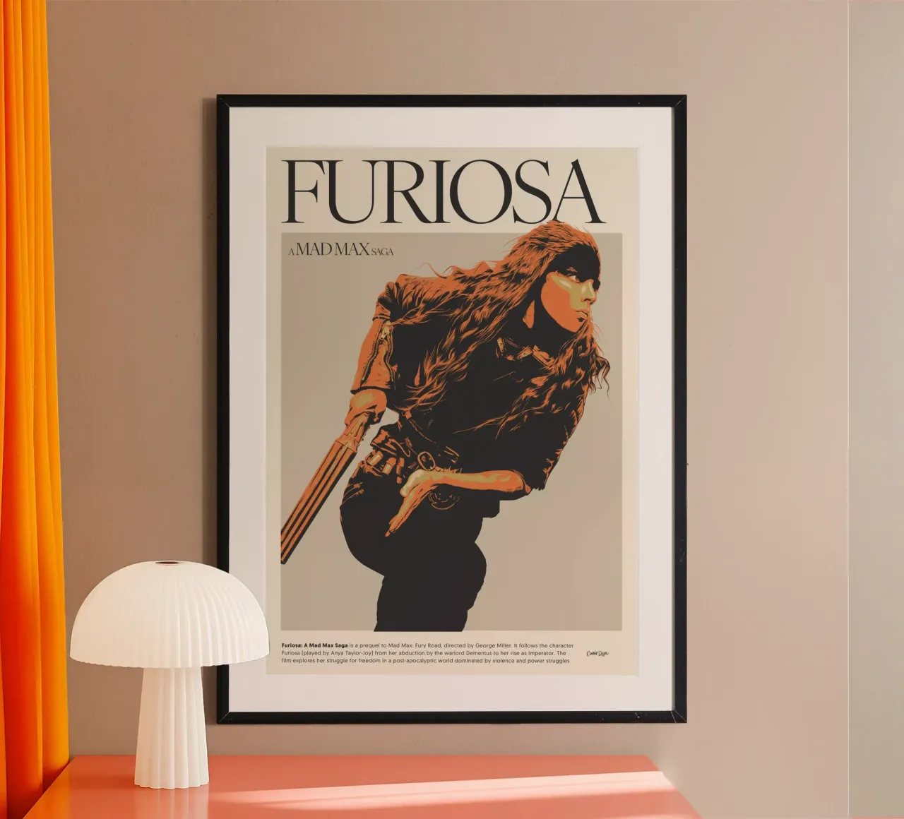 FURIOSO poster con telaio in plastica da Cranio Dsgn