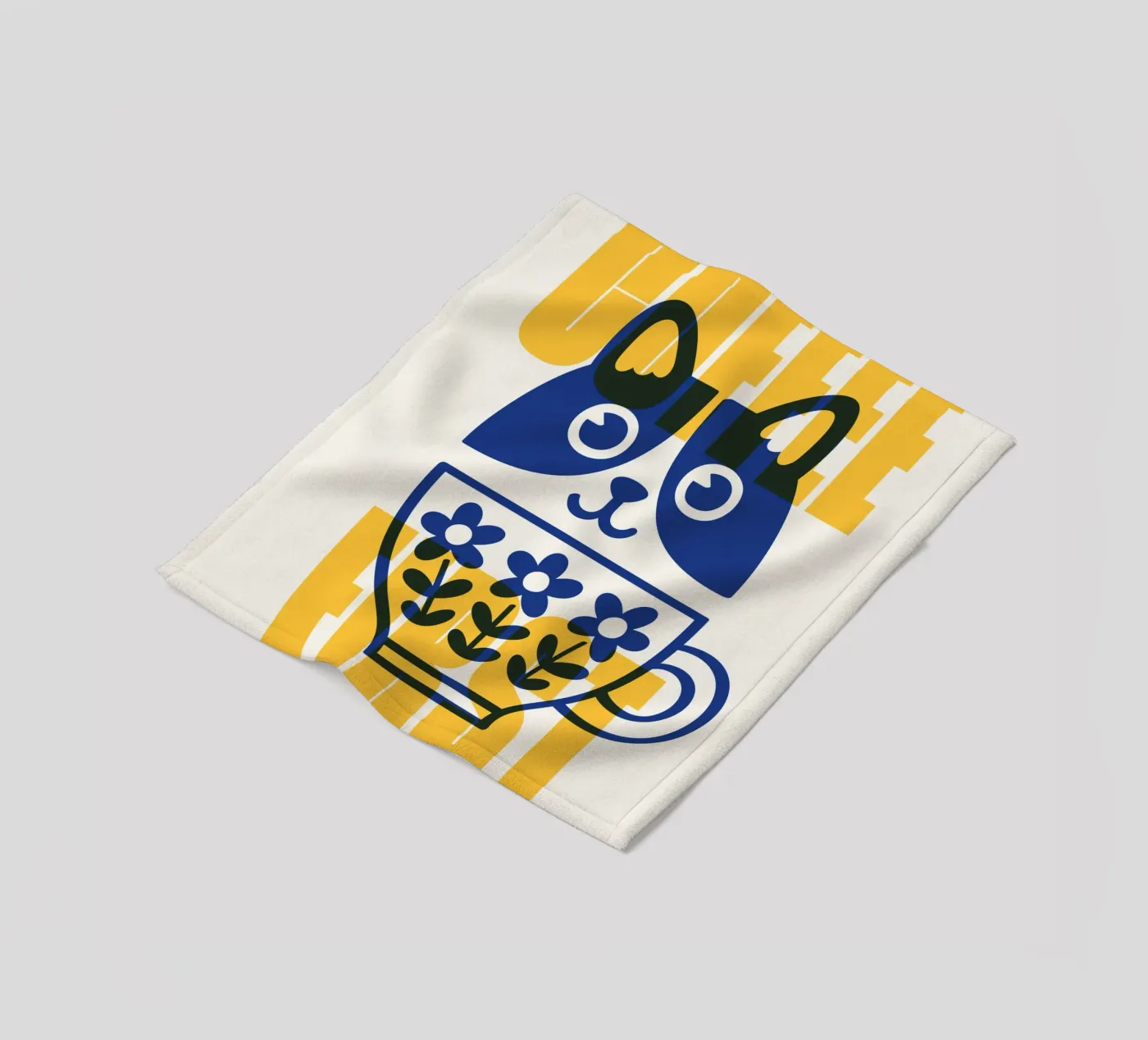 Coffee First! Fleecedecke von Tamsen Design