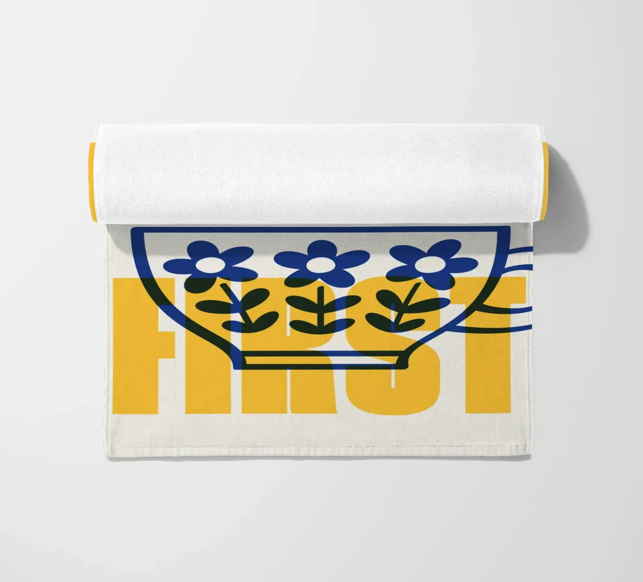 Coffee First! telo mare da Tamsen Design