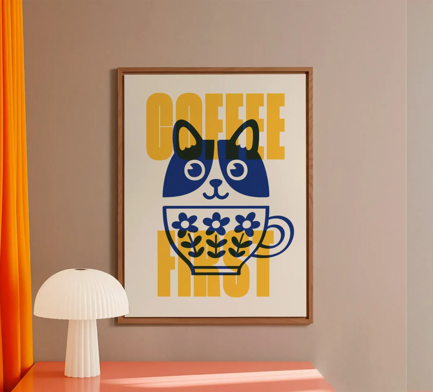 Coffee First! forex plate by Tamsen Design