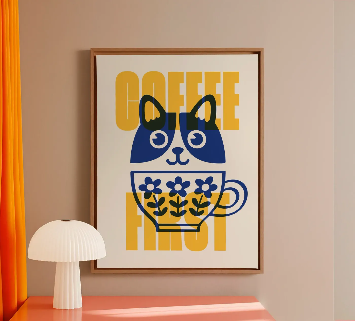Coffee First! tela da Tamsen Design
