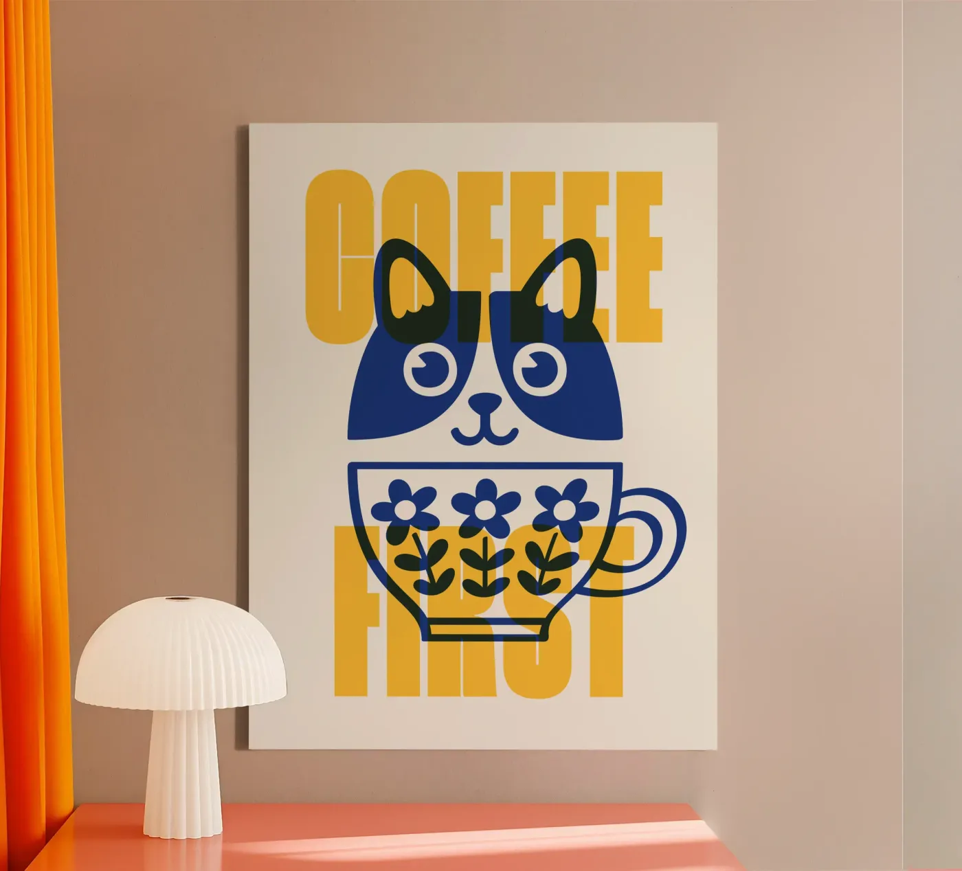 Coffee First! tela da Tamsen Design