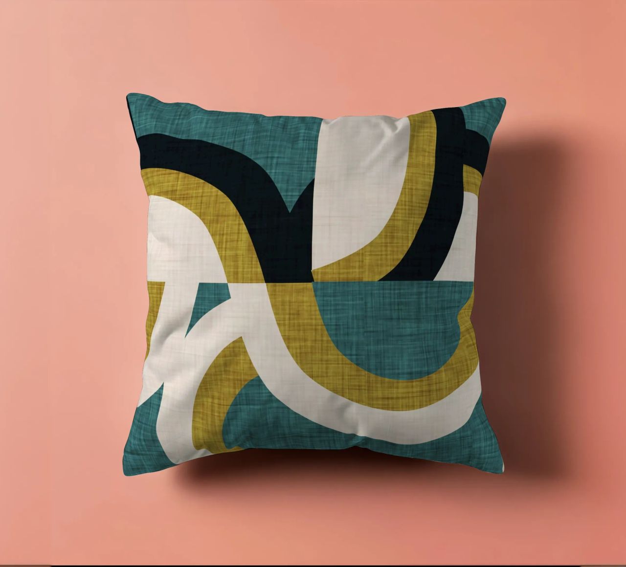 New Mid Mod Freeway Olive decorative cushion by susanacosta