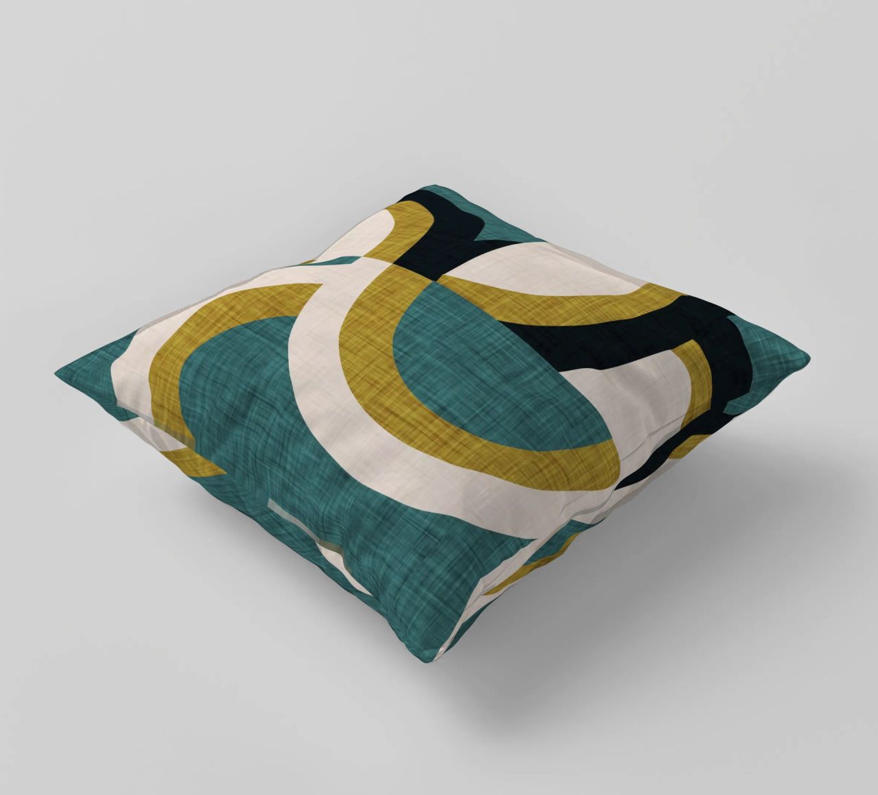 New Mid Mod Freeway Olive decorative cushion by susanacosta
