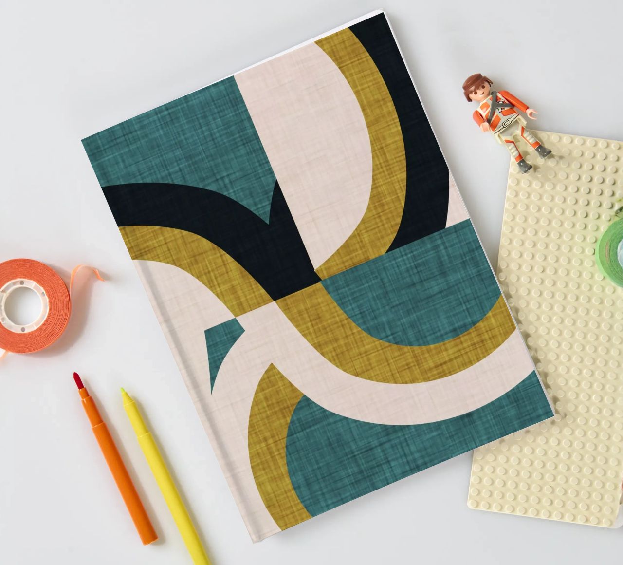 New Mid Mod Freeway Olive notebook by susanacosta