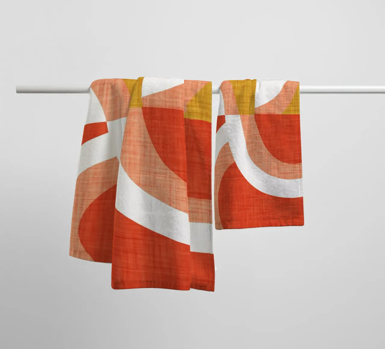 New Mid Mod Freeway Orange asciugamano da bagno da susanacosta