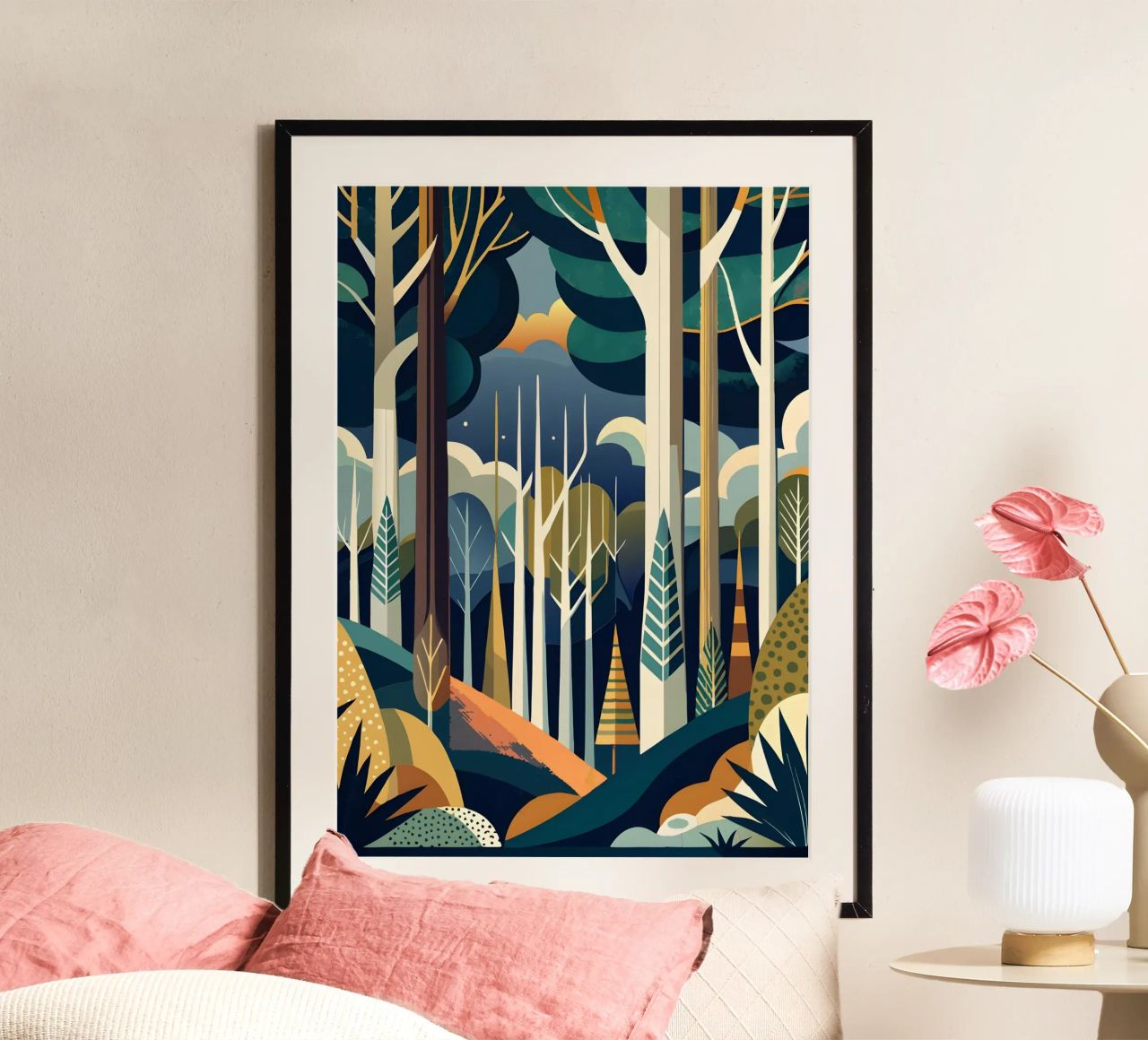 In den mystischen Wald Poster von Artistic-shop