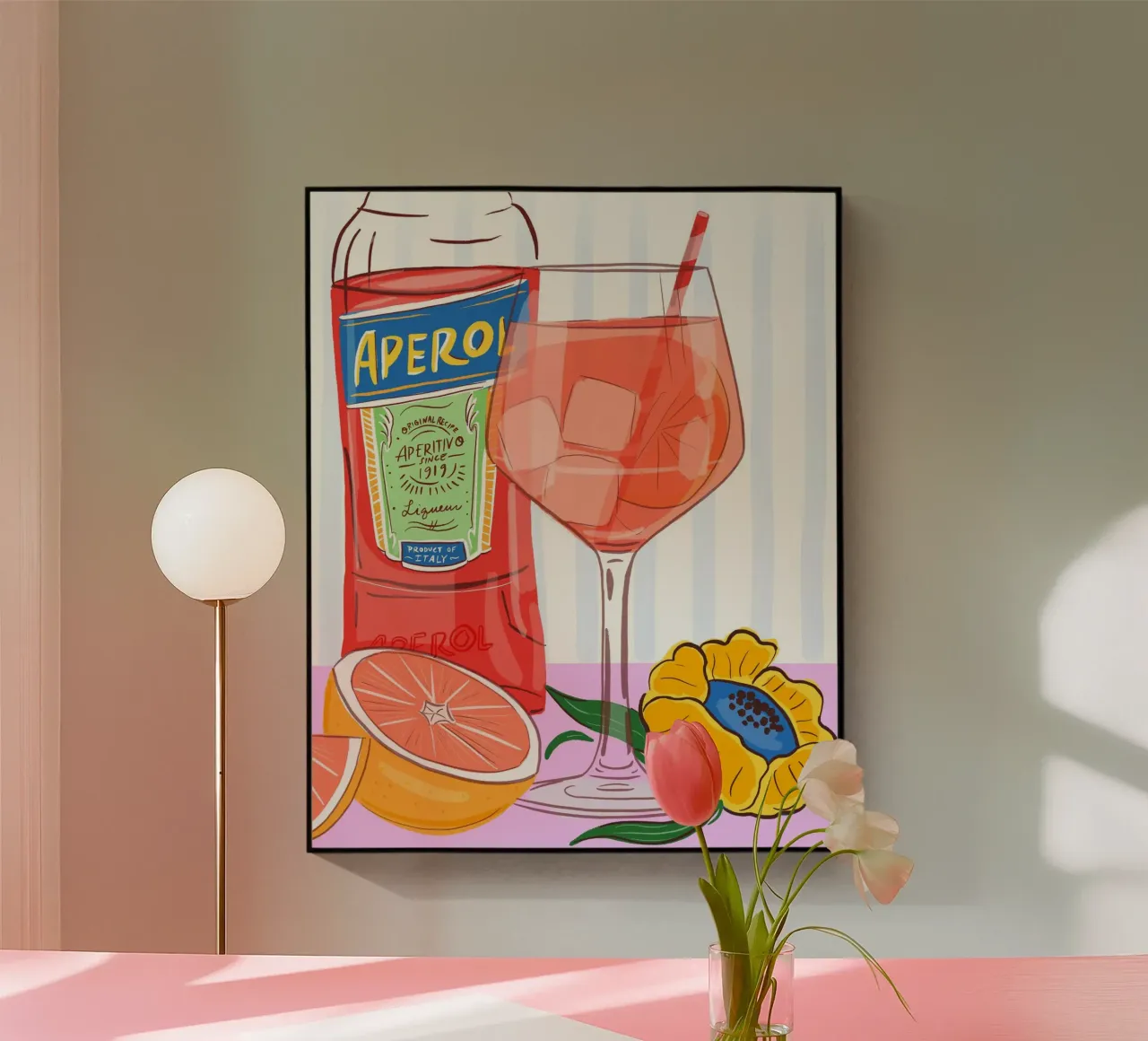 Aperol Spritz plexiglass da Tara Reed