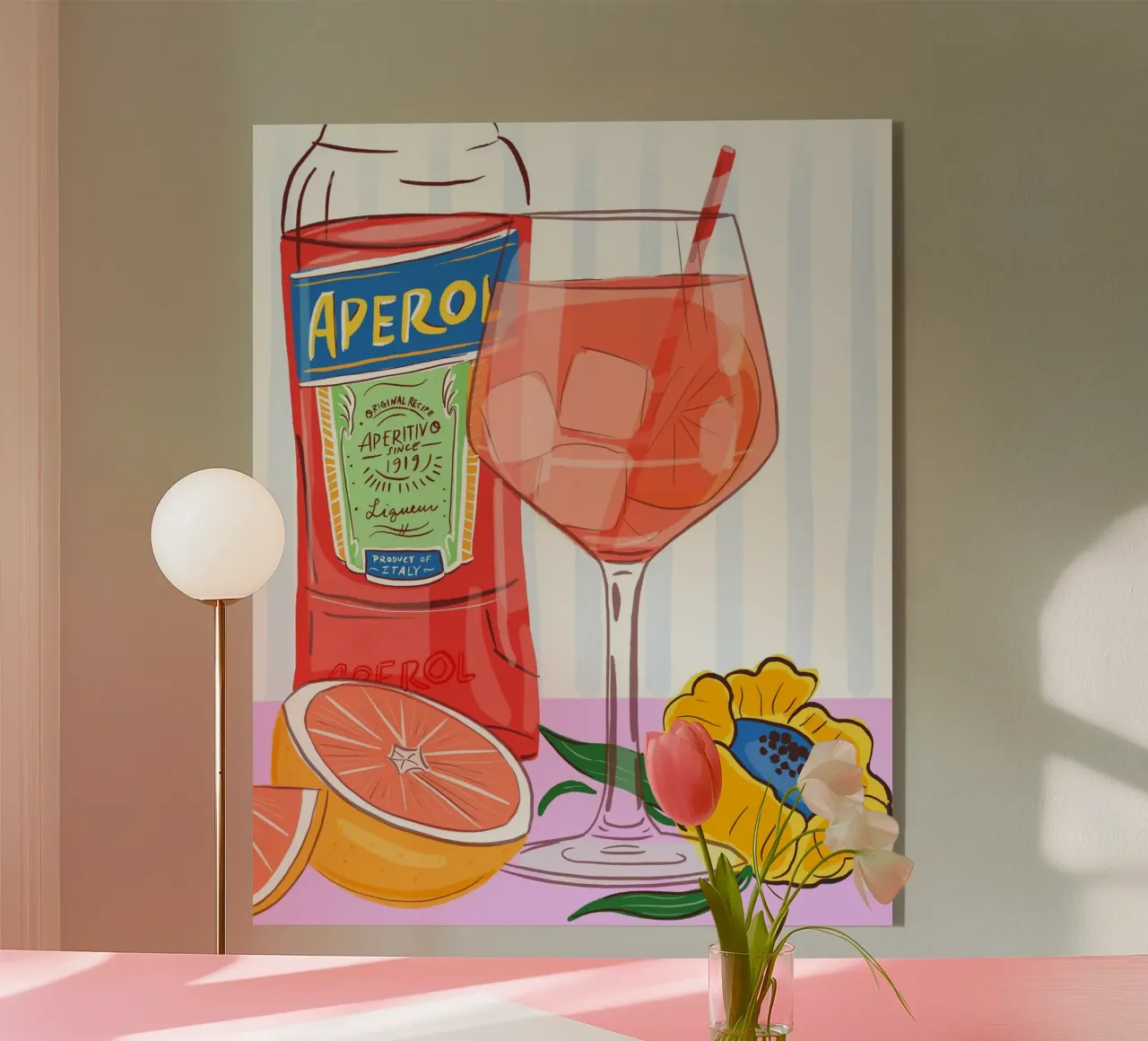 Aperol Spritz plexiglass da Tara Reed