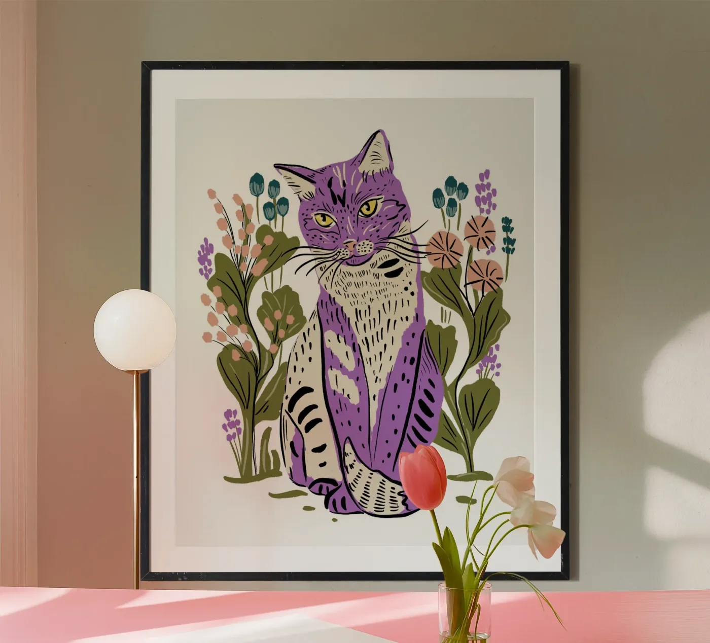 Miro Cat Poster von Tara Reed