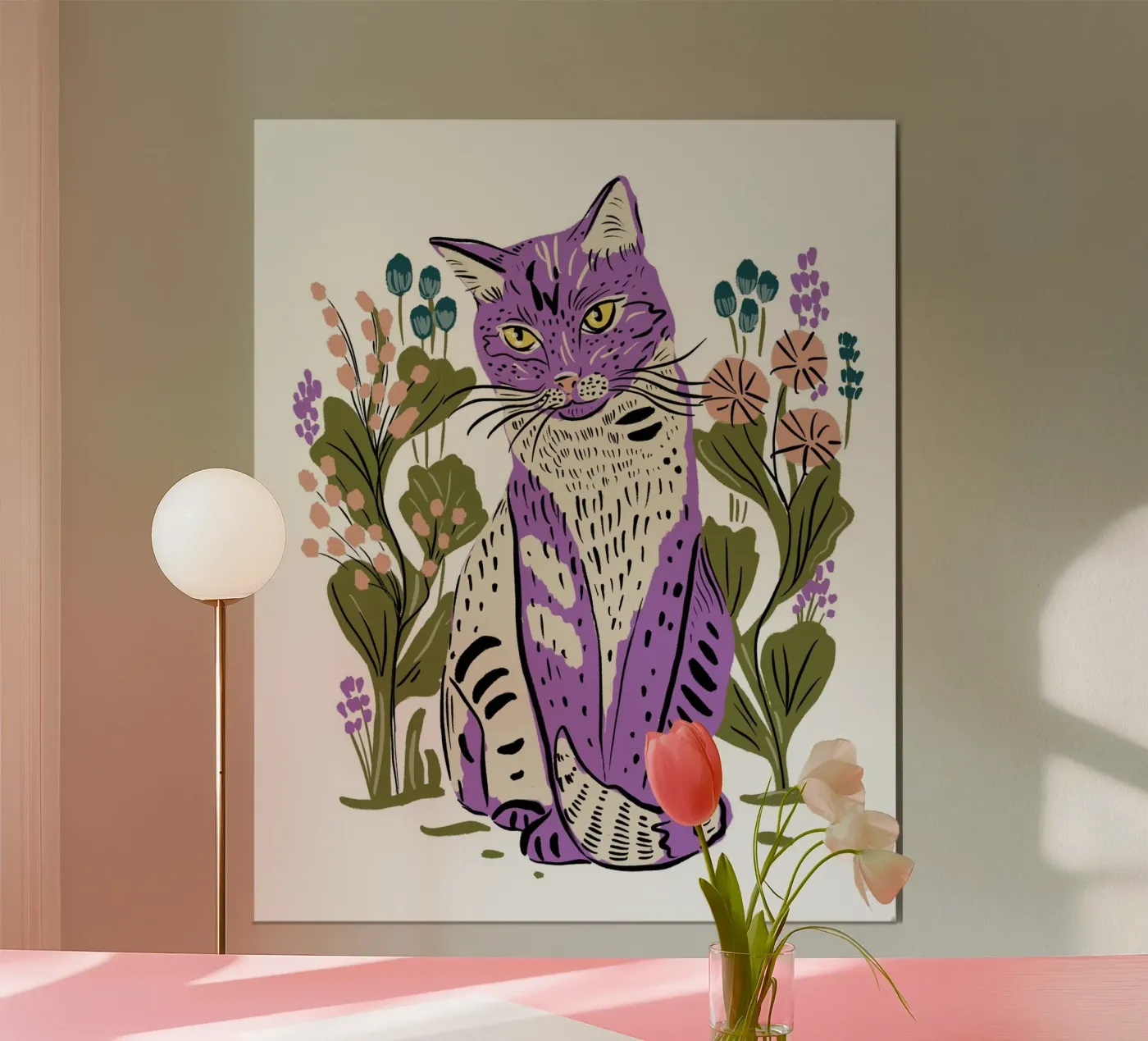 Miro Cat Poster von Tara Reed