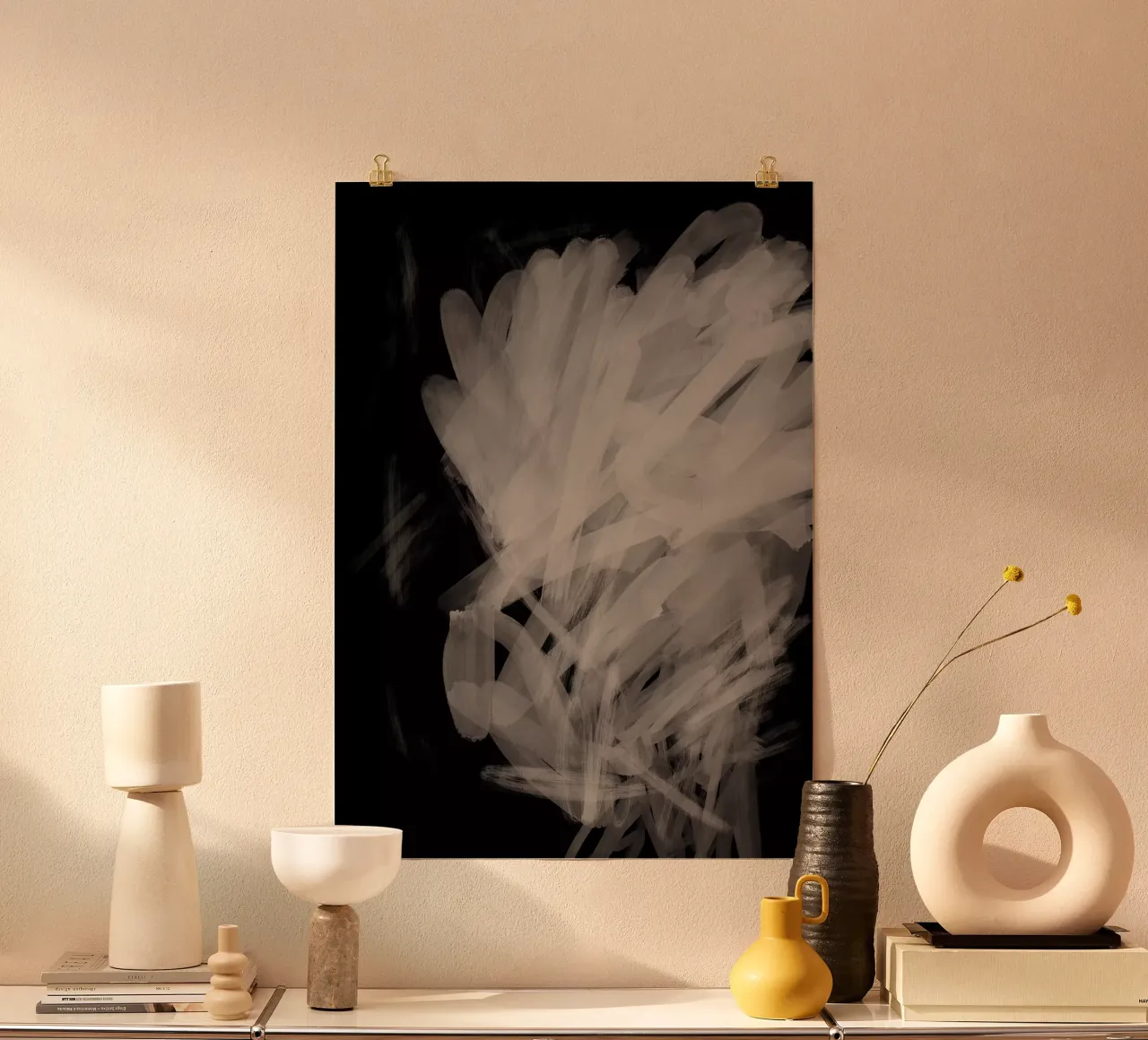 When It All Just Hits poster con telaio in legno da Studio B