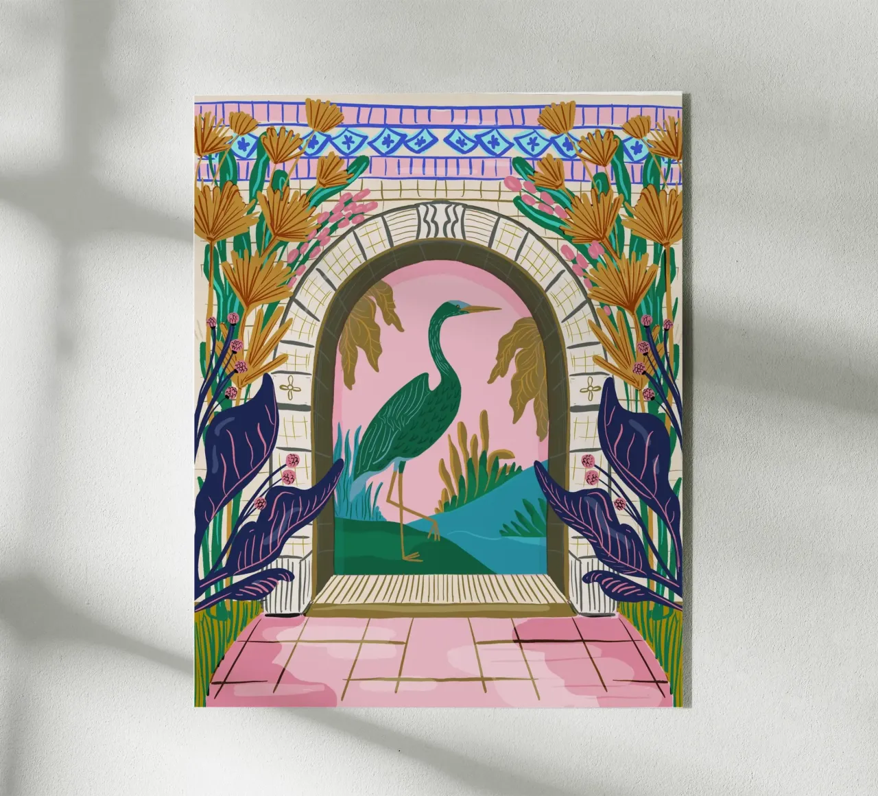 Reiger acryl van Tara Reed