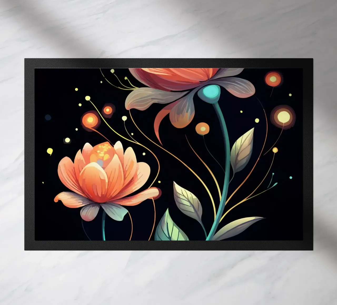 Celestial Blooms doormat by Artistic-shop