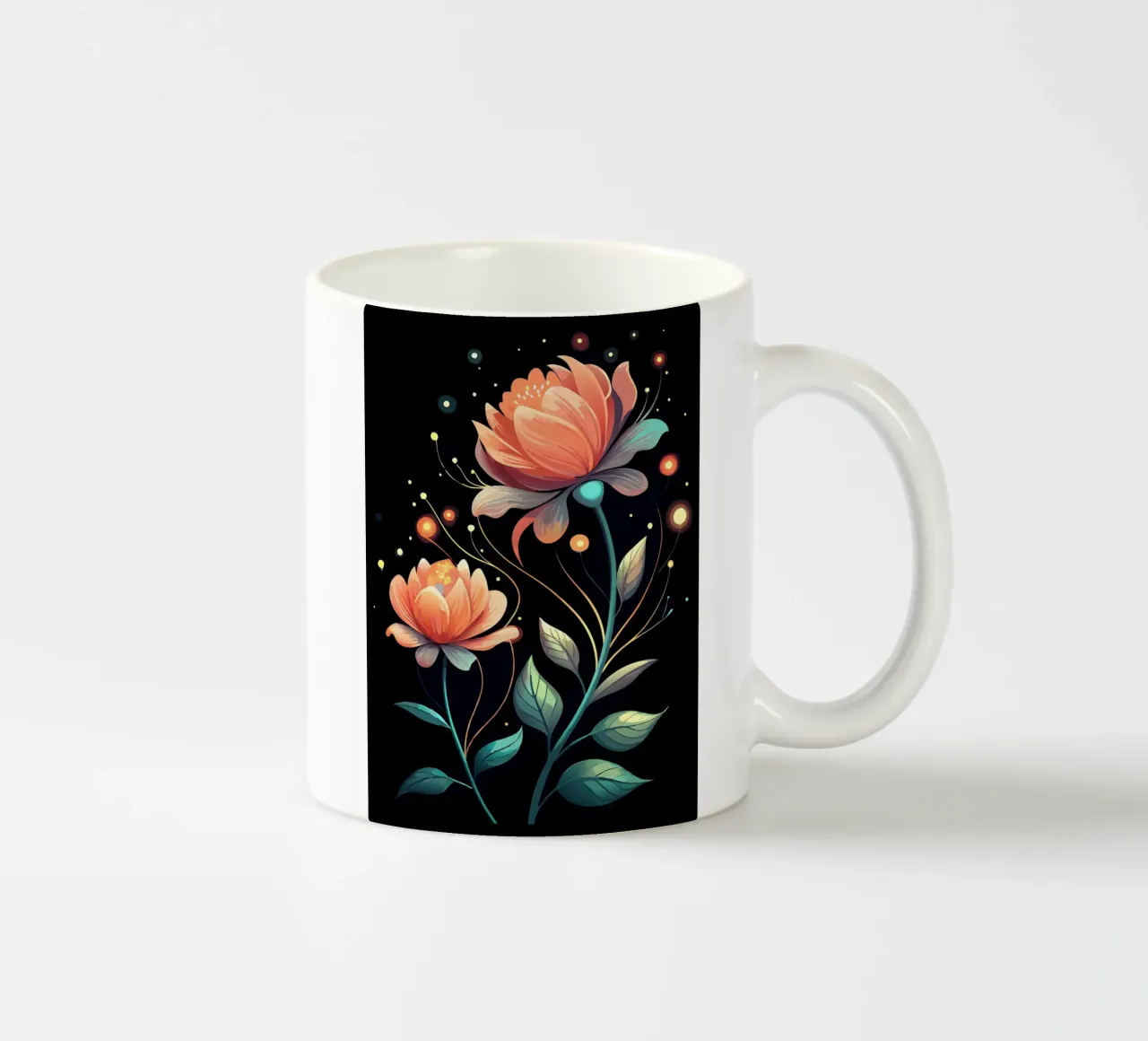 Fiori celesti tazza in ceramica da Artistic-shop