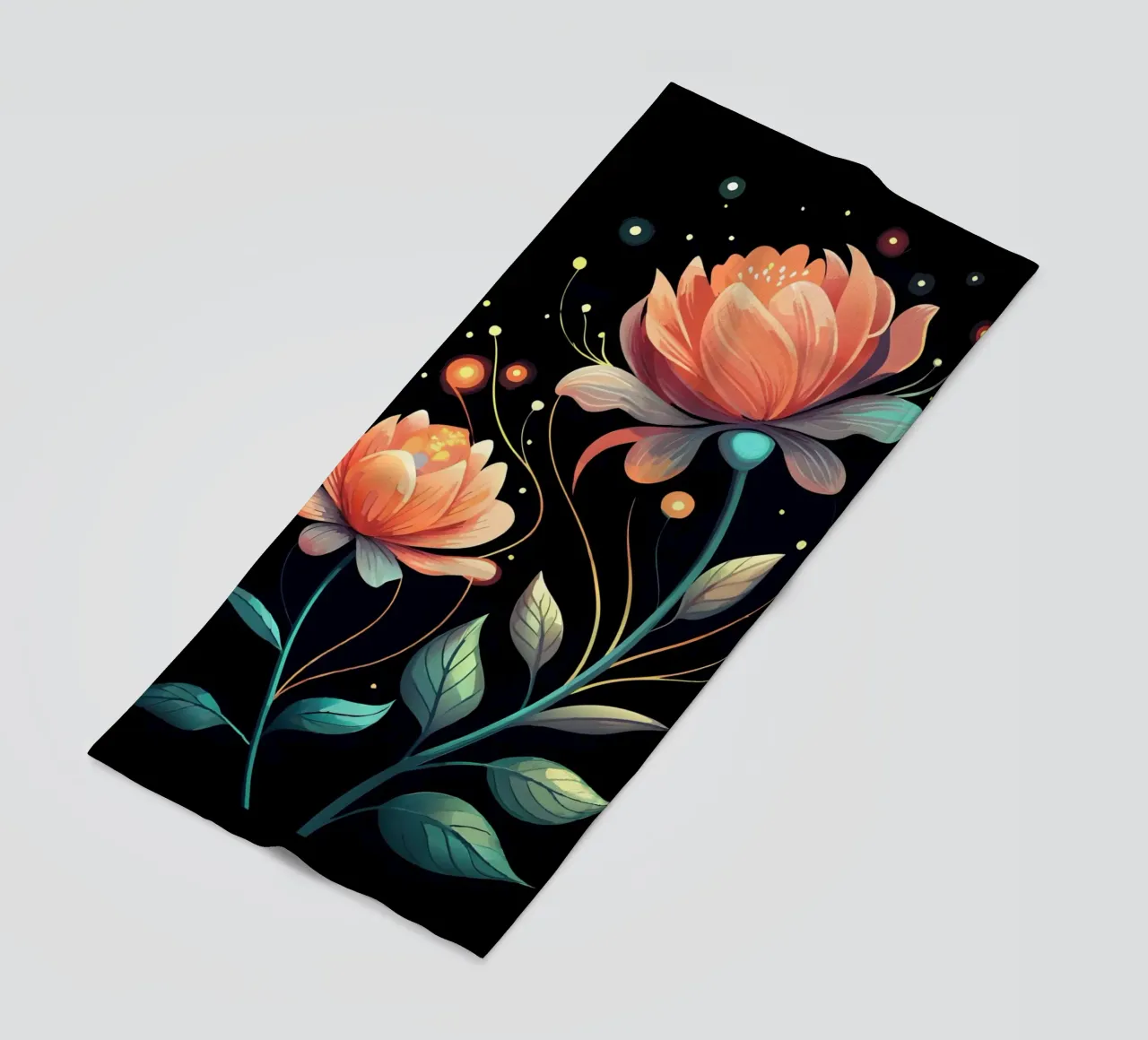 Fiori celesti telo mare da Artistic-shop