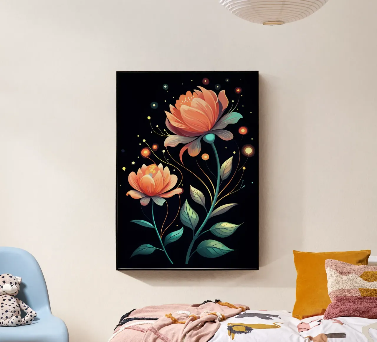 Fiori celesti plexiglass da Artistic-shop