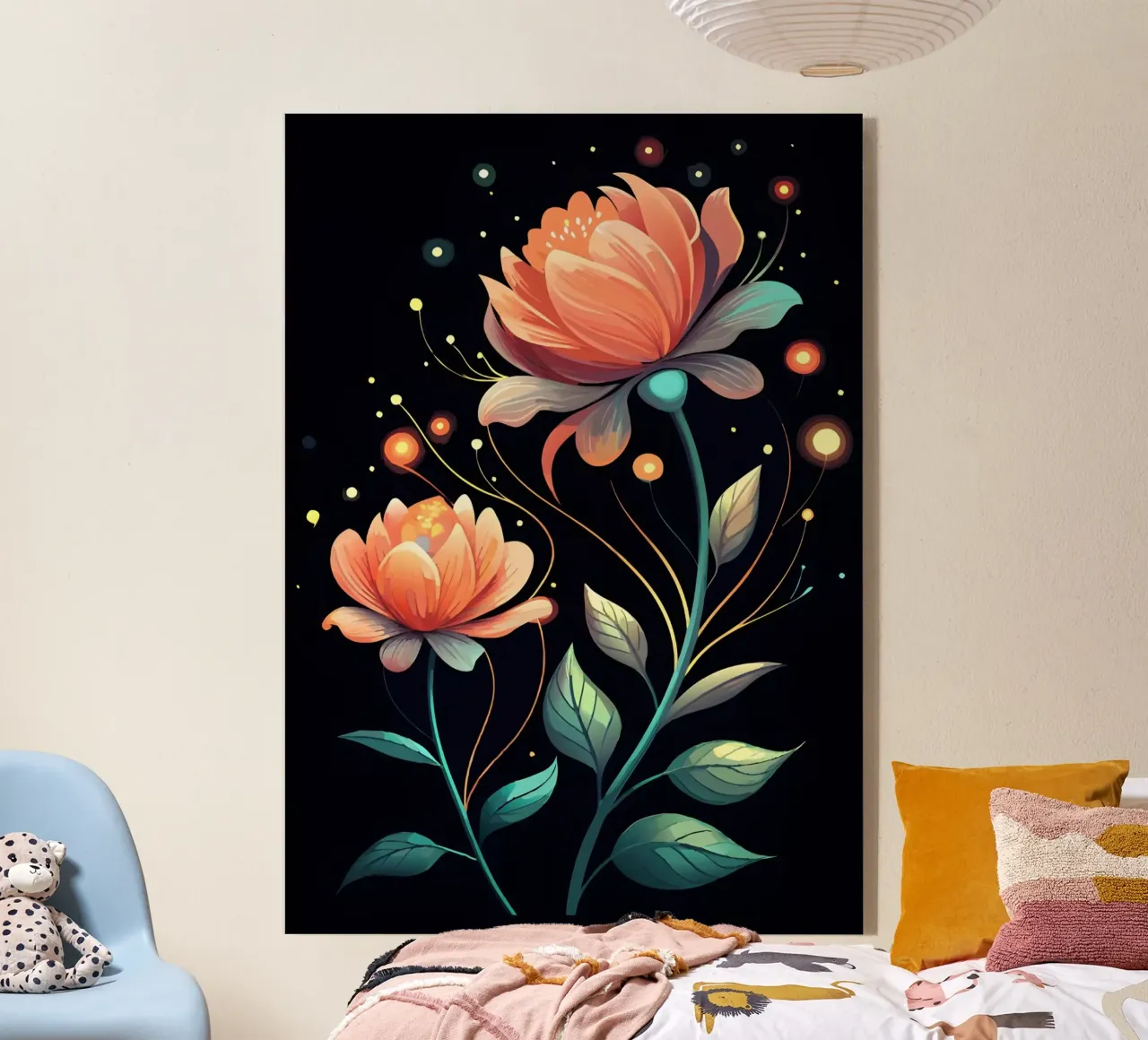 Fiori celesti plexiglass da Artistic-shop