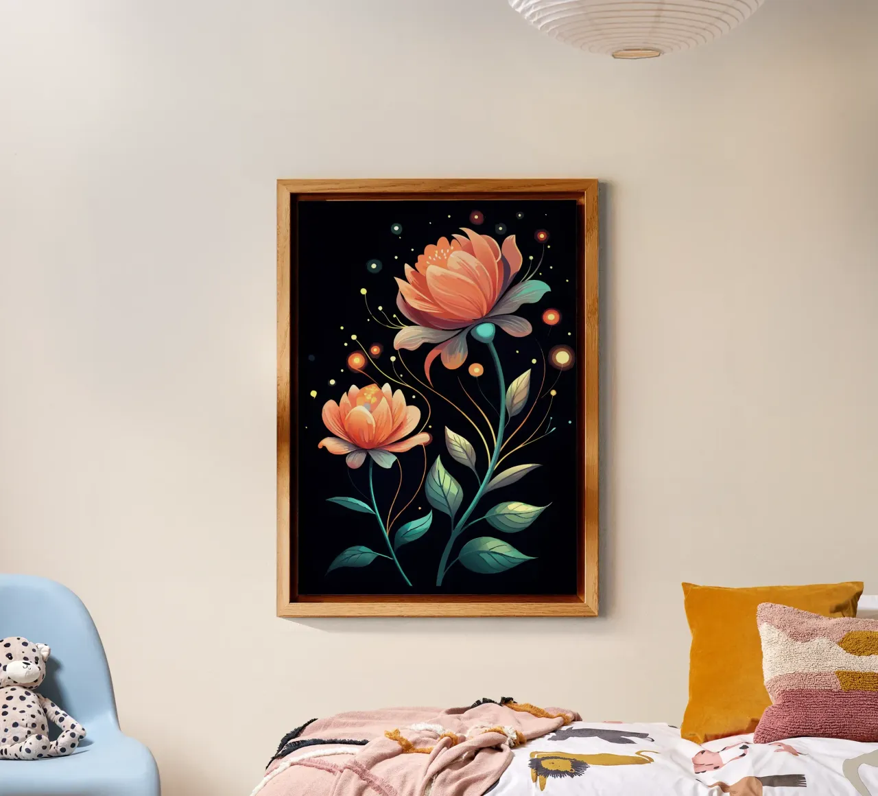 Fiori celesti alluminio dibond da Artistic-shop