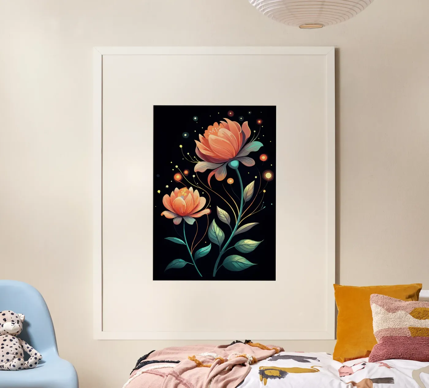 Fiori celesti poster da Artistic-shop