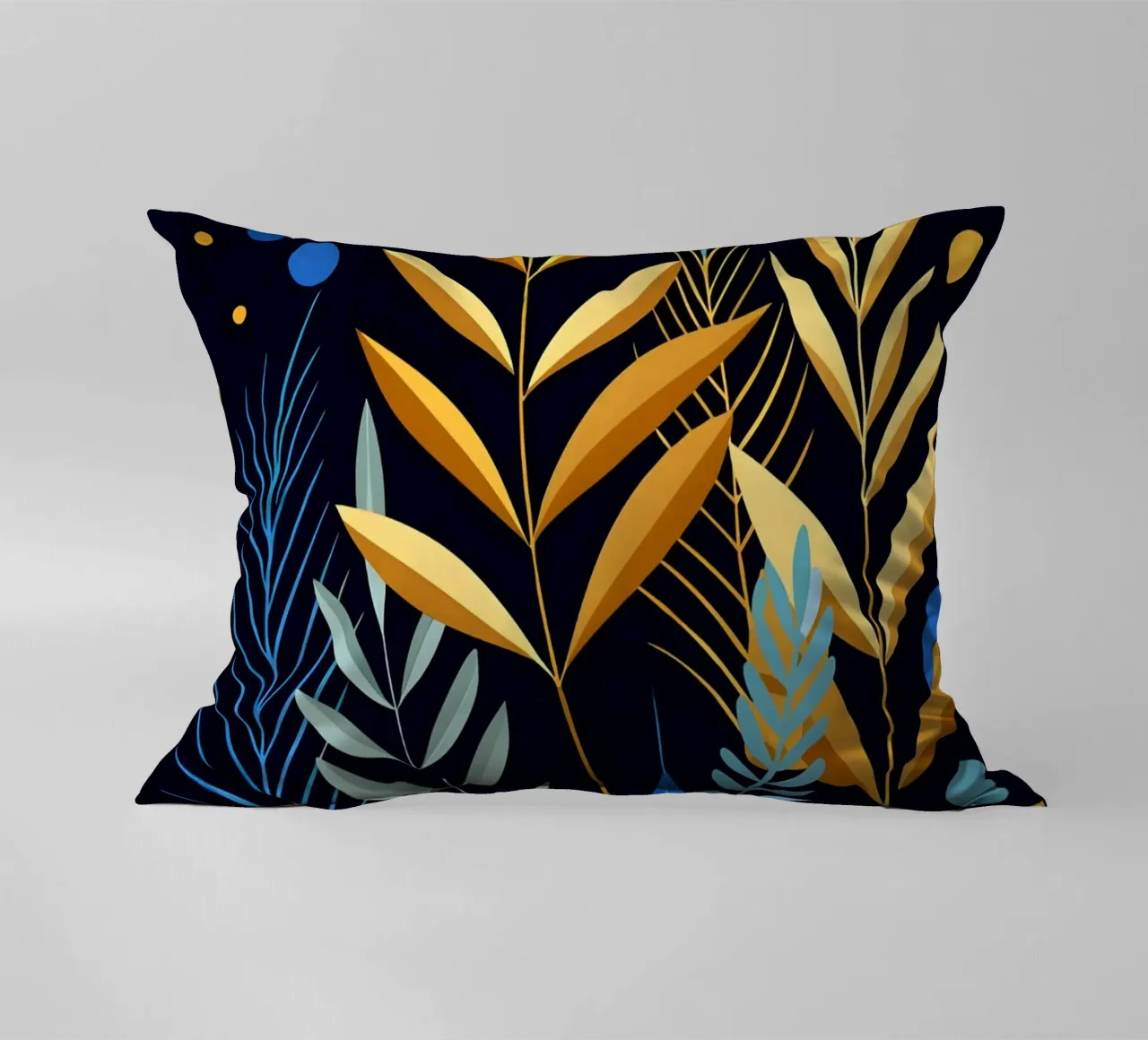 Foglie d'autunno dorate cuscino da Artistic-shop