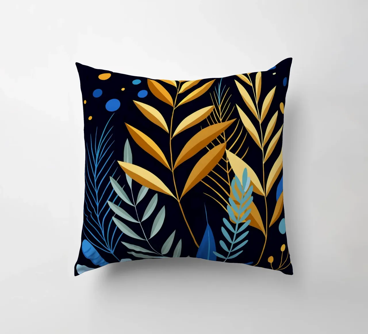 Foglie d'autunno dorate cuscino da Artistic-shop