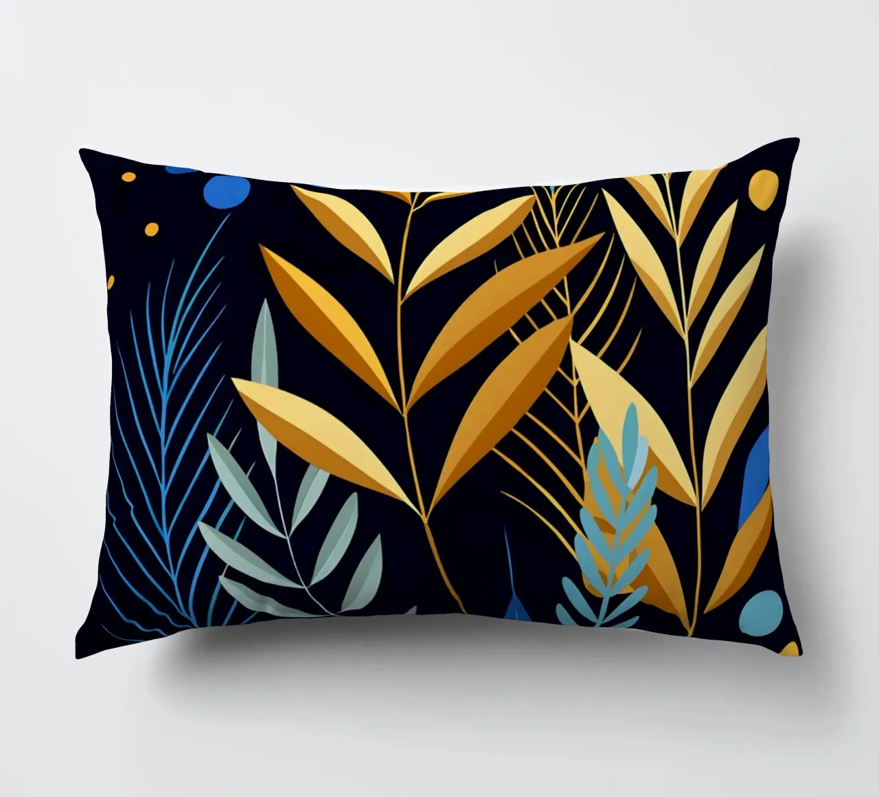 Foglie d'autunno dorate cuscino da Artistic-shop