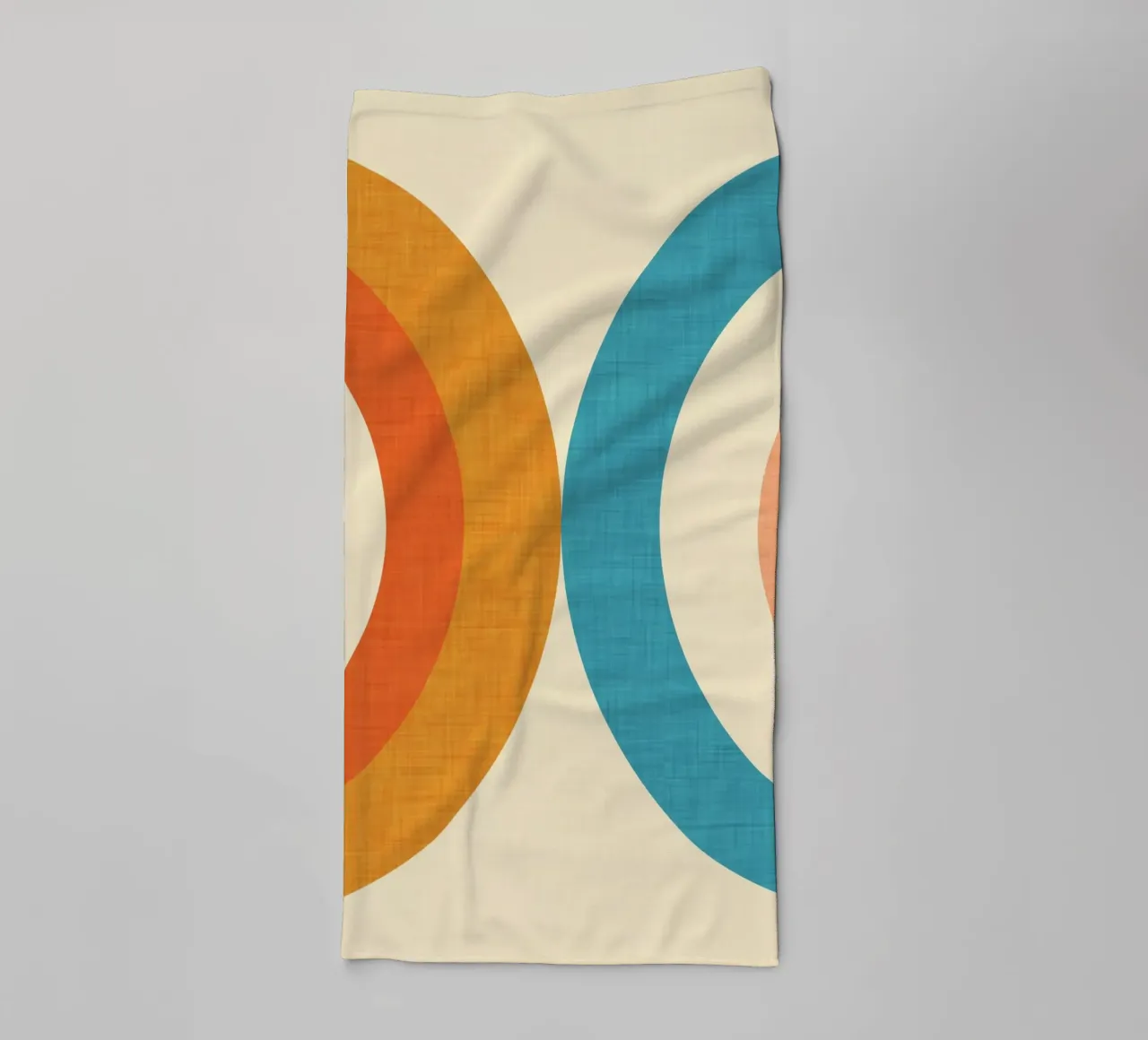 Neu Mid Mod Perlblau Handtuch von susanacosta