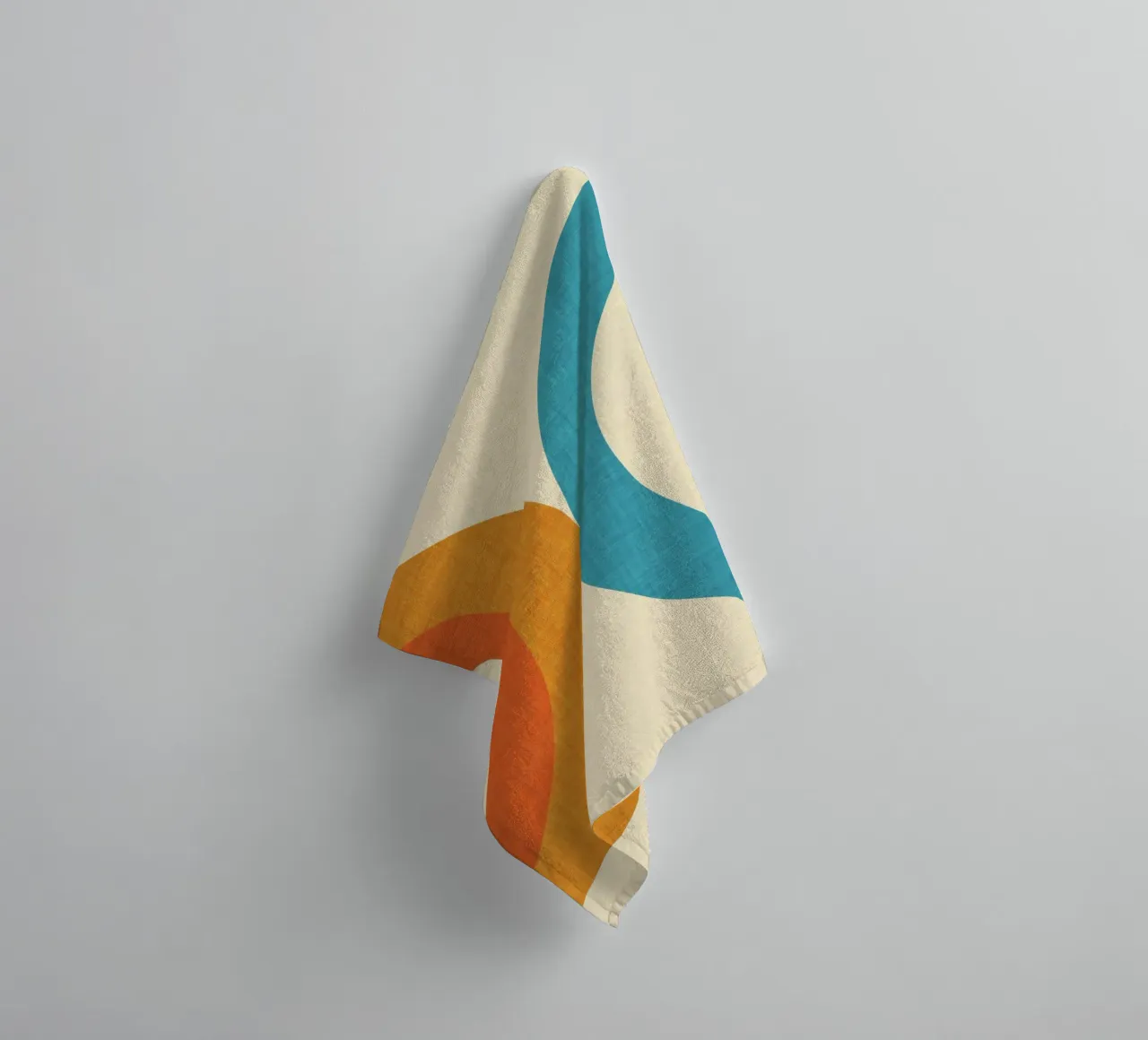 Neu Mid Mod Perlblau Handtuch von susanacosta