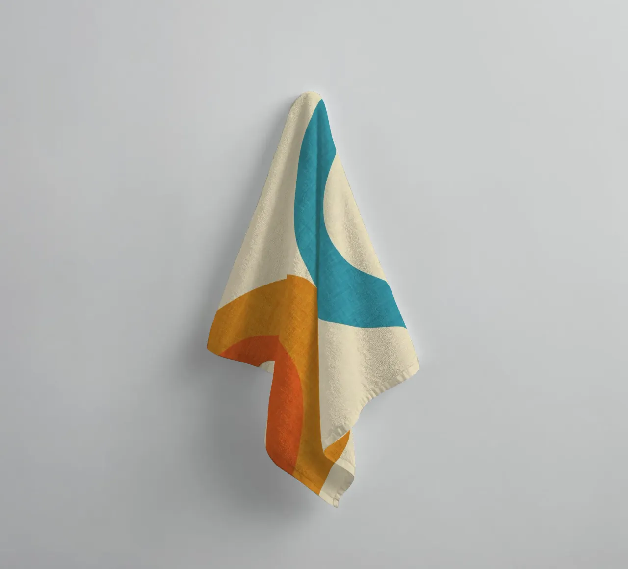 Neu Mid Mod Perlblau Handtuch von susanacosta